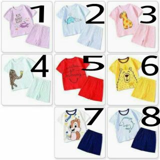 Bộ cộc tay cotton giấy bé trai bé gái