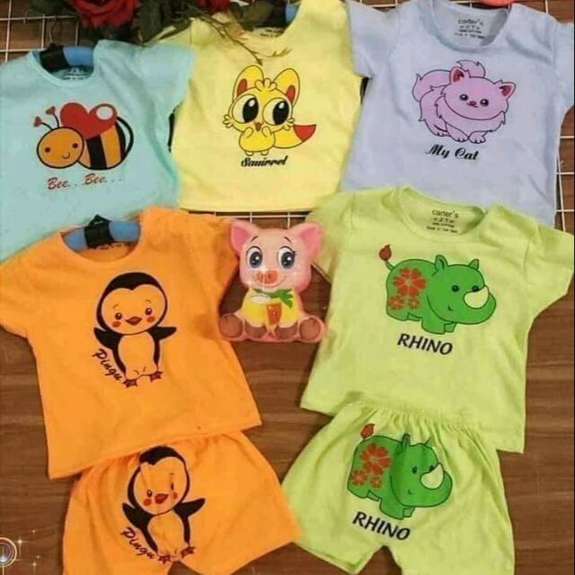 Combo 5 bộ carter's cộc tay cho bé 4-15kg