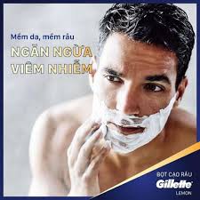 Bọt cạo râu Gillette Foamy 175g hương chanh, bạc hà