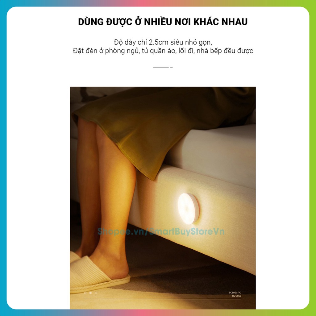 Đèn cảm ứng chuyển động, Đèn Led 8 bóng dán tường cảm biến thông minh