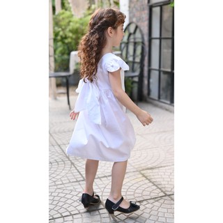 Váy Zara trắng bé gái