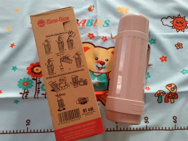 Phích nước nóng  Rạng Đông 0,45 lít - Bình giữ nhiệt nhỏ mang đi theo người hàng Rạng Đông
