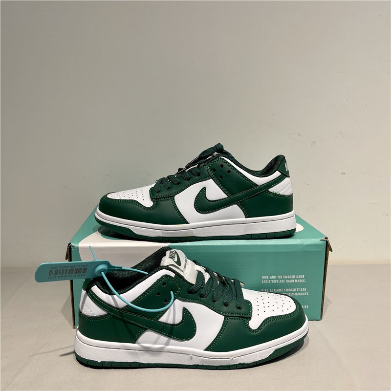 giày thể thao nữ màu xanh lá cây Giày Sneaker Cổ Thấp Màu Trắng Xanh Dễ Phối Đồ Thời Trang Cho Cặp Đôi