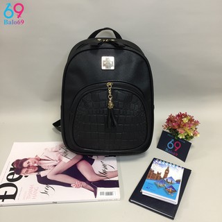 [BẢO HÀNH 69 NGÀY] BALO MINI DA NỮ VÂN CÁ SẤU-CNS21