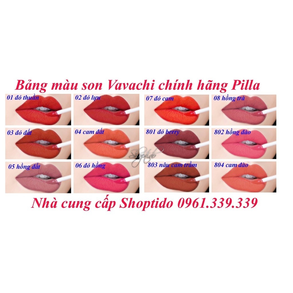 Son kem lỳ Vavachi liquid matte liptick không chì, mềm môi - MyMycosmetic