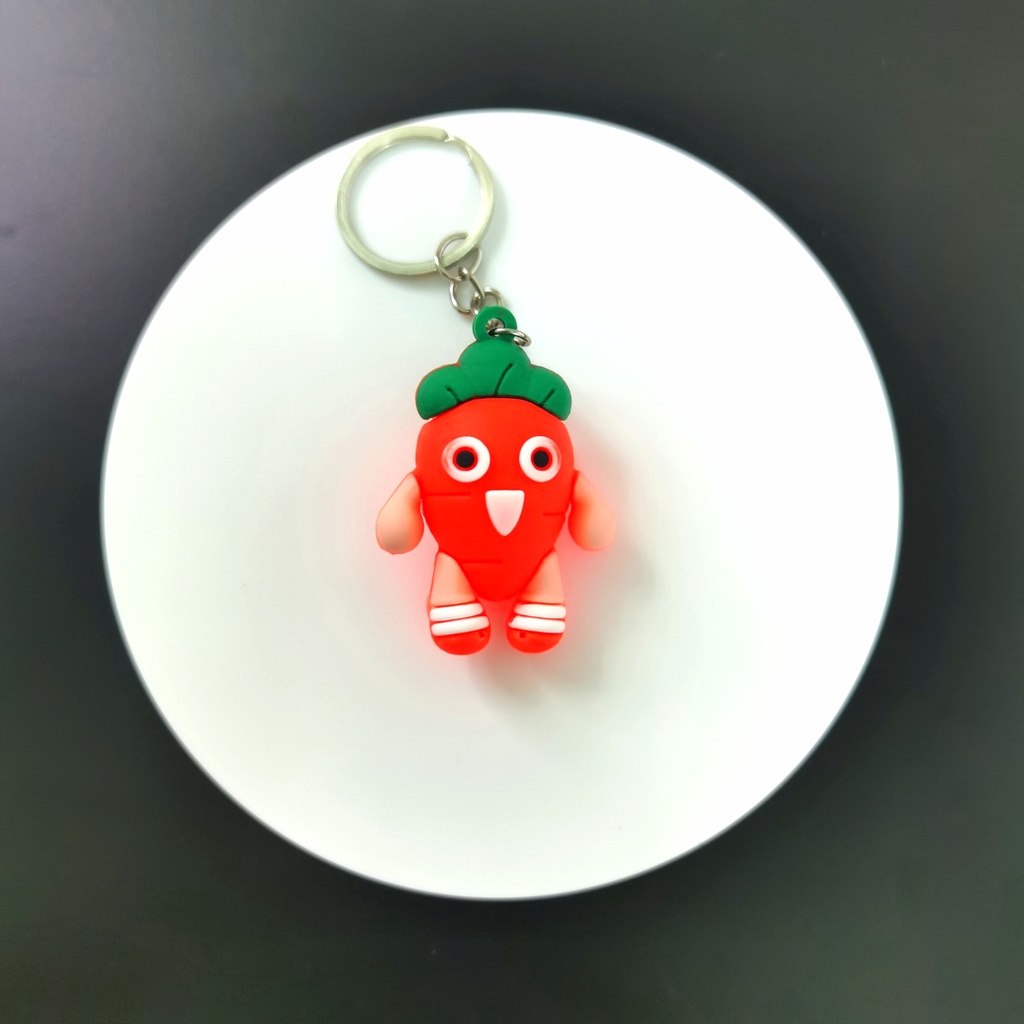 GIÁ SỈ  [CHỌN MẪU] MÓC KHOÁ silicone đầy đủ ba chiều 3D PVC treo balo túi xách