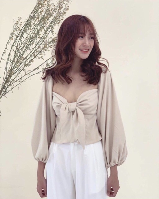 ÁO CỘT NƠ NGỰC (KÈM HÌNH THẬT)