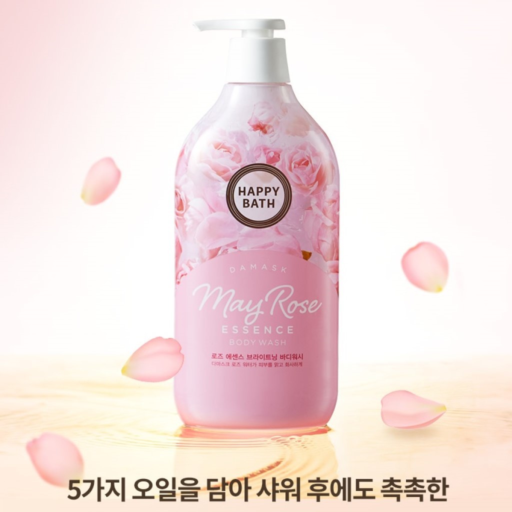 Happy Bath Sữa Tắm Hàn Quốc Moisturizing Essence Body Wash dưỡng da sáng và mềm mịn (900g)