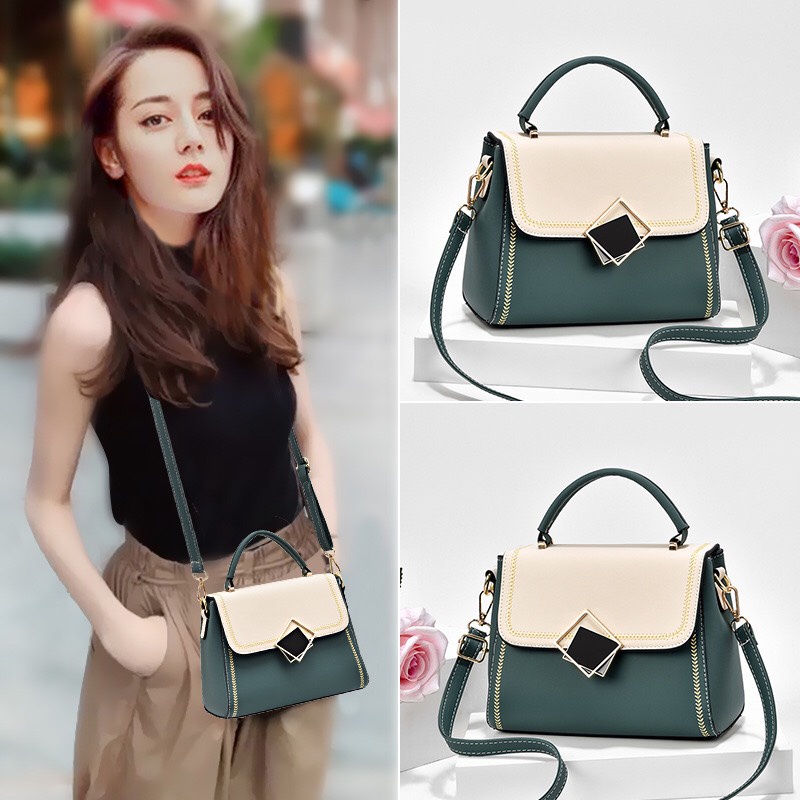 Túi Xách Nữ Khóa Gương Da Đẹp Cao Cấp Thời trang giá rẻ Rui Store TX3