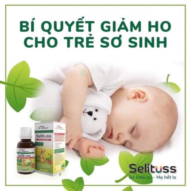 Siro ho Selituss 20ml drops (lá thường xuân &amp; cỏ xạ hương :giảm ho ,Long đờm, kháng viem, tăng miễn dịch tự nhiên)(Úc)