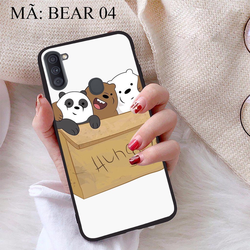 Ốp lưng Samsung Galaxy A11 viền dẻo TPU BST Gia Đình Nhà Gấu