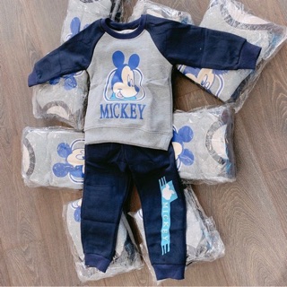 SET BỘ MICKEY PHỐI QUẦN XANH THAN