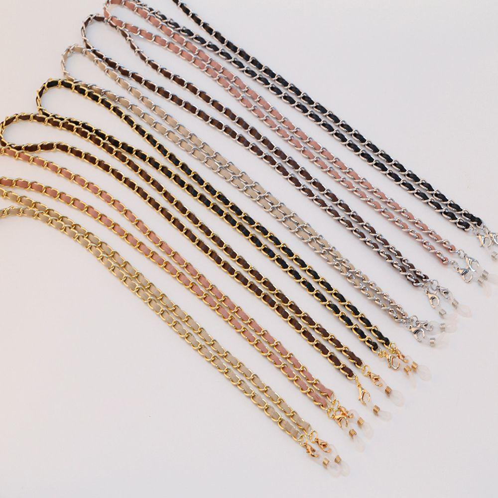 Dây Đeo Mắt Kính Chất Liệu Hợp Kim PU Phong Cách Hàn Quốc Cổ Điển