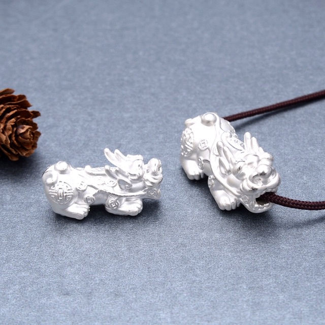 CHUYÊN SỈ  Charm Tỳ Hưu bạc hàng siêu đẹp - Bạc tốt loại 1, PH197