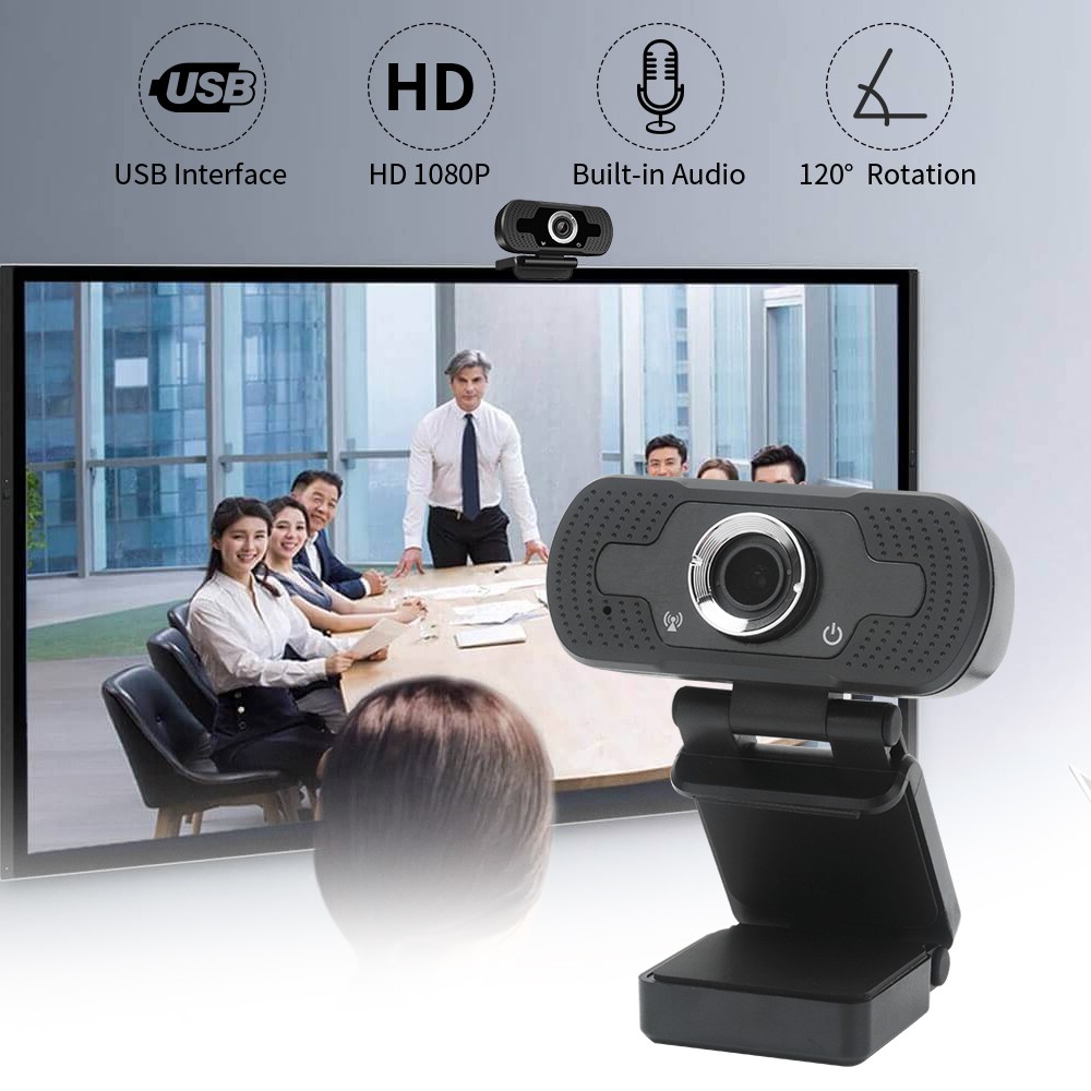 Webcam Hd 1080p Usb Kèm Mic Chống Ồn Hỗ Trợ Giảng Dạy / Giảng Dạy / Phát Trực Tuyến Cho Máy Tính | BigBuy360 - bigbuy360.vn