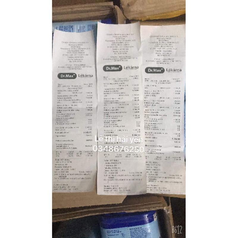 Sữa nutrilon séc 800gr số 1,2,3,4,5