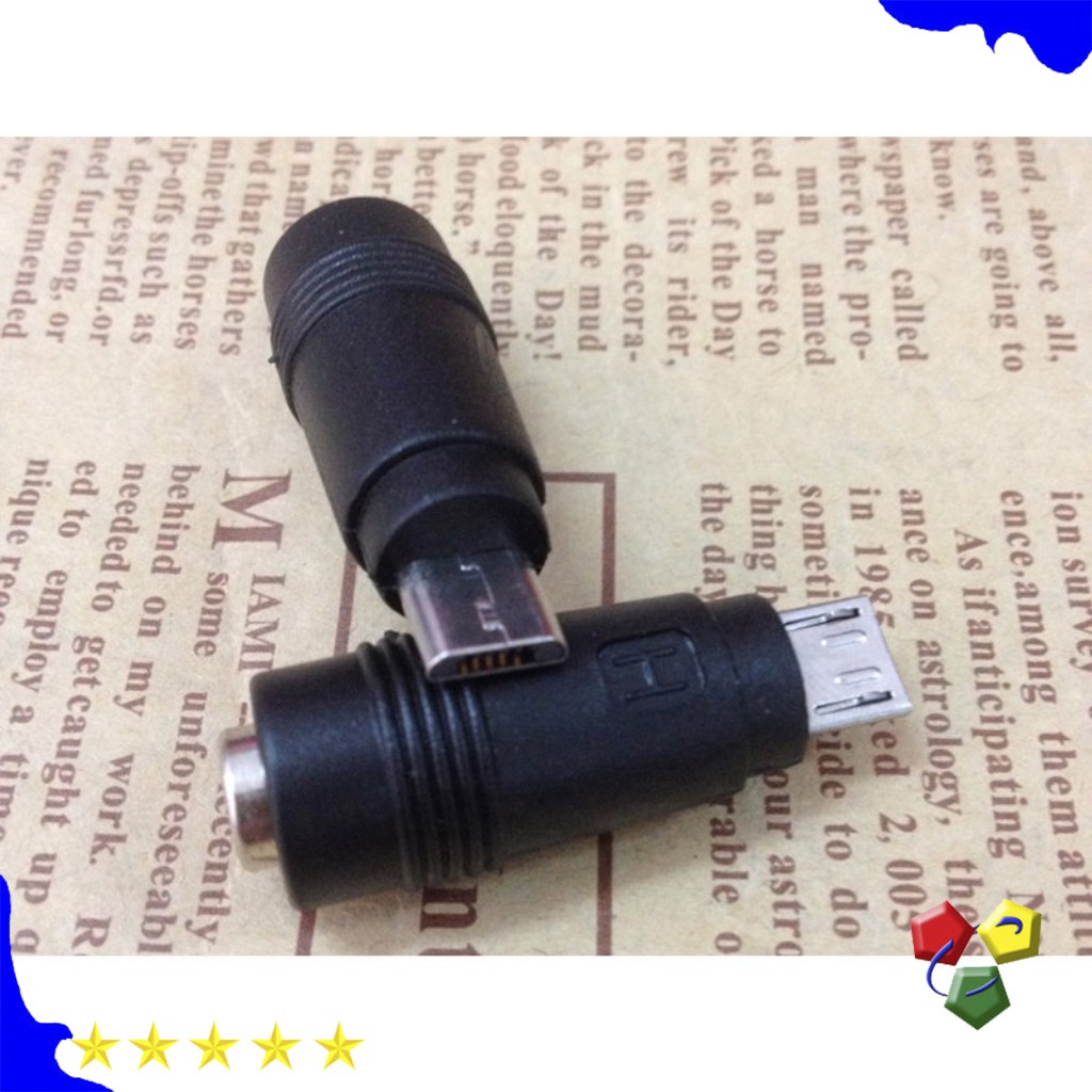 Giắc chuyển DC 5.5mm sang mirco usb