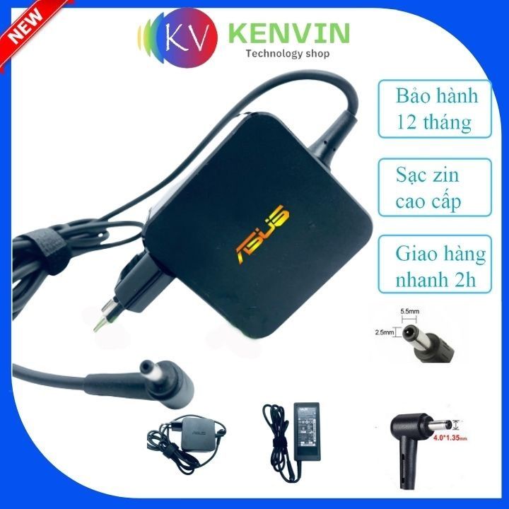 Sạc laptop Asus 19v-3.42a/2.37a ZiN CAO CẤP - ADAPTER ASUS - Sạc asus chân to / nhỏ - sạc máy tính asus - sạc kenvin | BigBuy360 - bigbuy360.vn