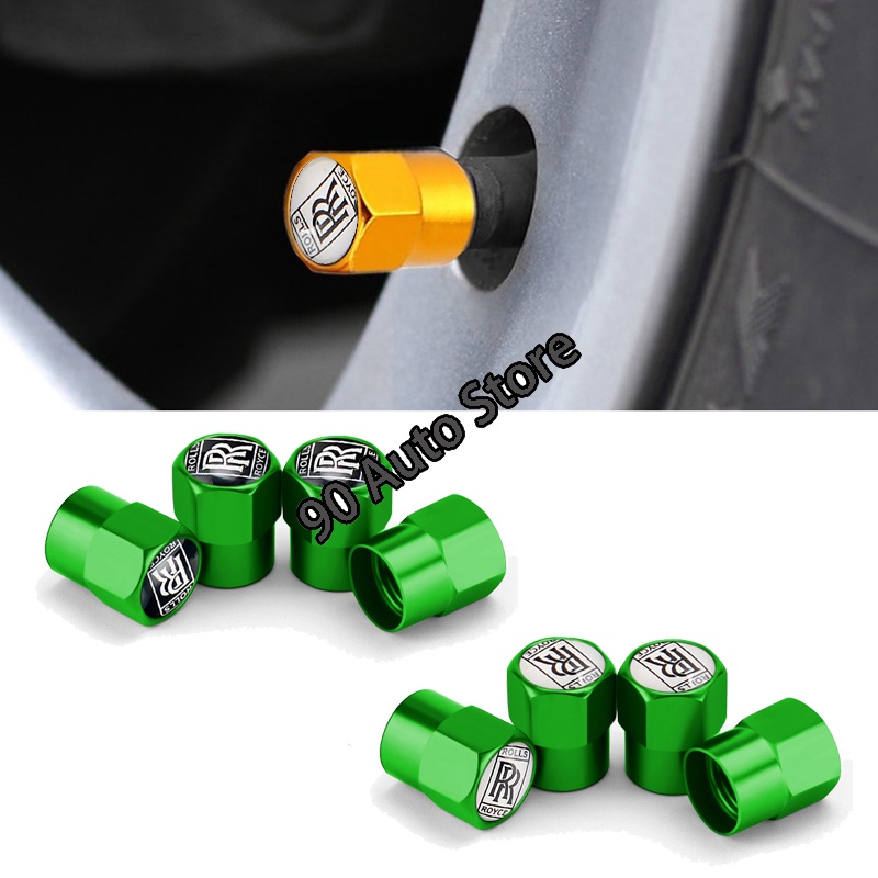 Set 4 Nắp Đậy Van Lốp Xe Hơi Rolls-Royce Phantom 10HP 15hp Chuyên Dụng