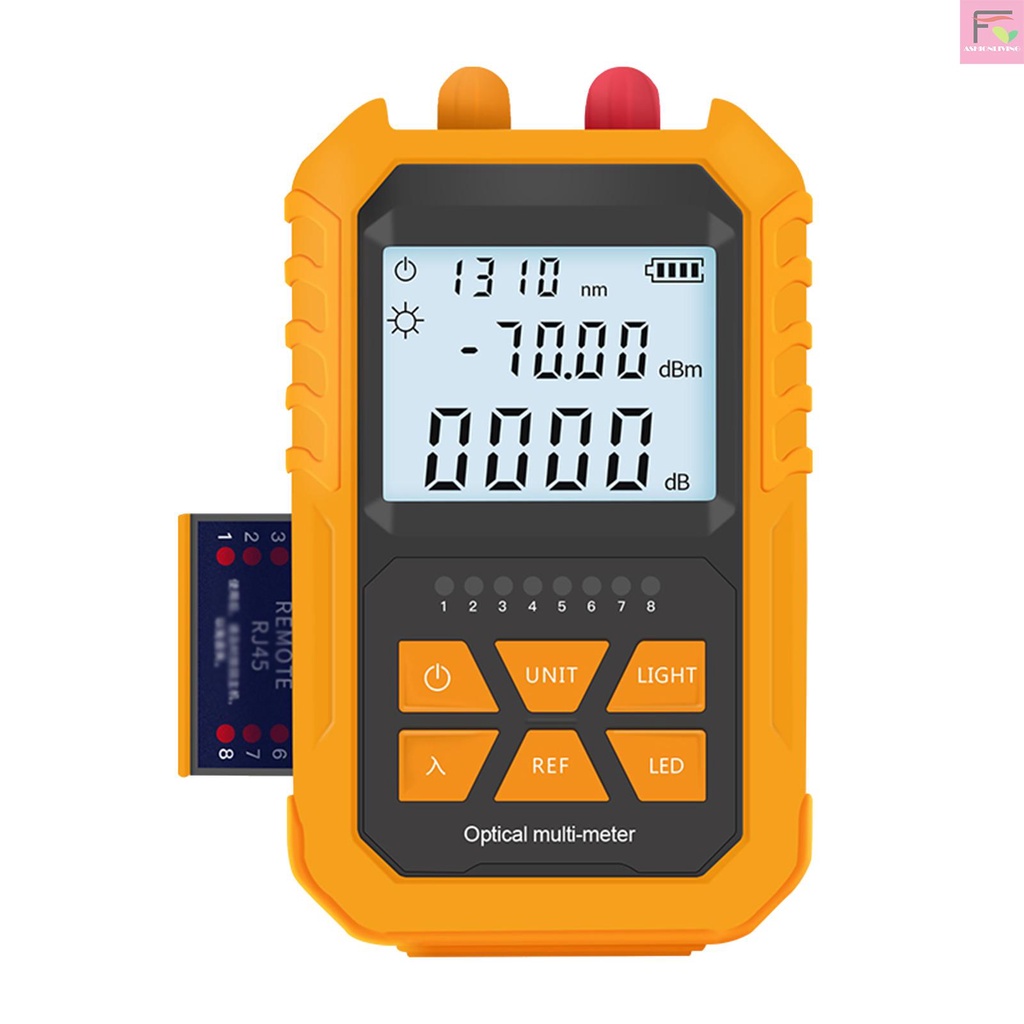 Thiết bị đo nguồn điện quang kỹ thuật số 5km - 70 ~ + 3dbm mini cầm tay với 7 mức quang học
