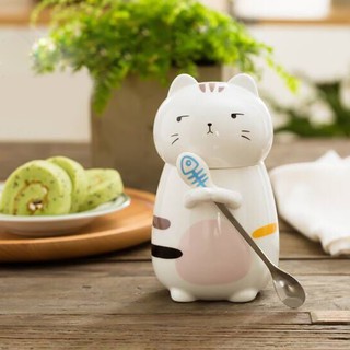 Cốc sứ chú mèo lắm chiêu