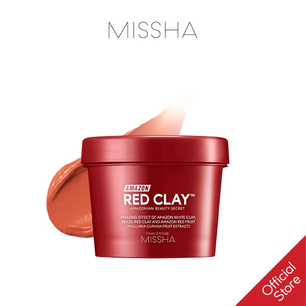 Mặt Nạ Đất Sét Làm Sạch Sâu, Chăm Sóc Lỗ Chân Lông Missha Amazon Red Clay™Pore Mask 110ml