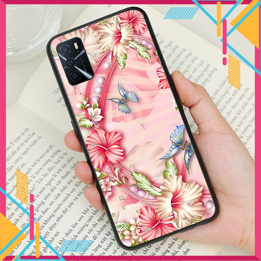 Ốp lưng Oppo A16 in hình hoa xinh xắn, hiện đại , thời trang ,phong cách