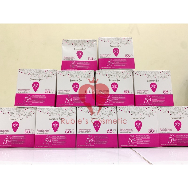 Khăn ướt phụ khoa Summer's Eve, hộp 16 gói