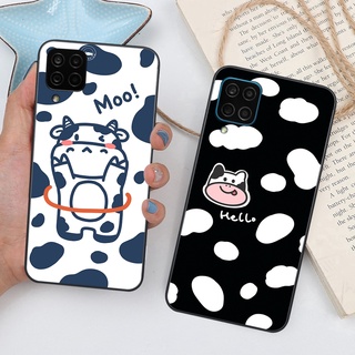 Ốp lưng Samsung Galaxy A12 - A22 in hình bò sữa cute đáng iu