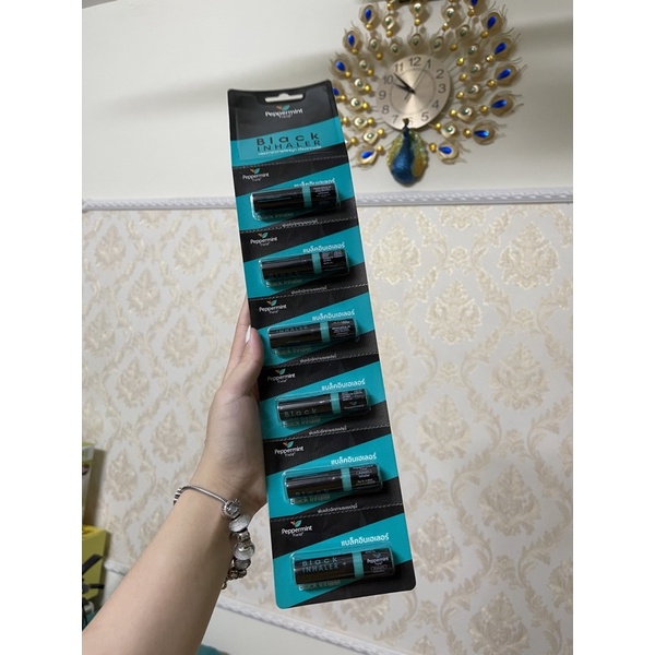 Ống Hít Mũi Bạc Hà Black Peppermint Field Lốc 6 ống Thái Lan