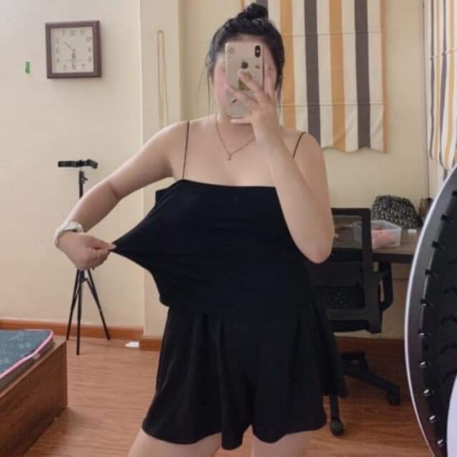 Áo 2 dây sợi bún BIGSIZE nữ ,áo hai dây thun trơn co giãn tốt  dễ phối đồ