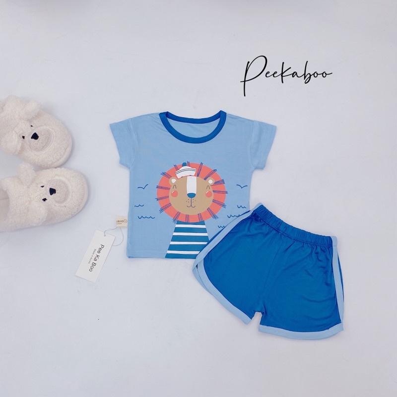 Bộ Quần Áo Hình Thú PeeKaBoo (Thun lạnh siêu mát) đáng yêu cho bé