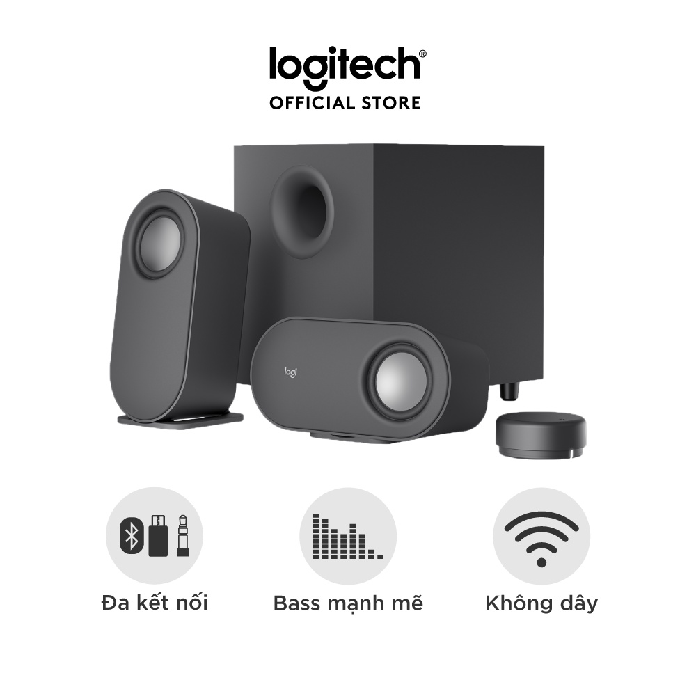 Loa máy tính Bluetooth Logitech Z407 - Đa kết nối USB, AUX, Bluetooth,