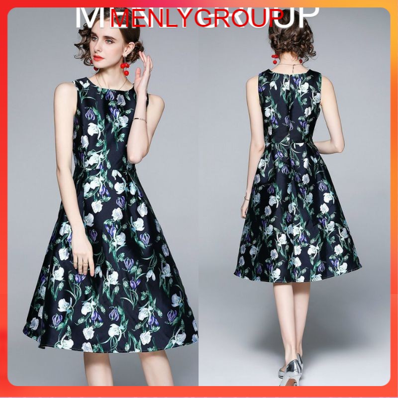 ĐẦM GẤM HOA HÀNG NHẬP CAO CẤP