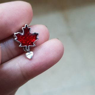 Charm lá phong canada bạc s925 vừa các loại vòng pan soufeel pnj glamulet