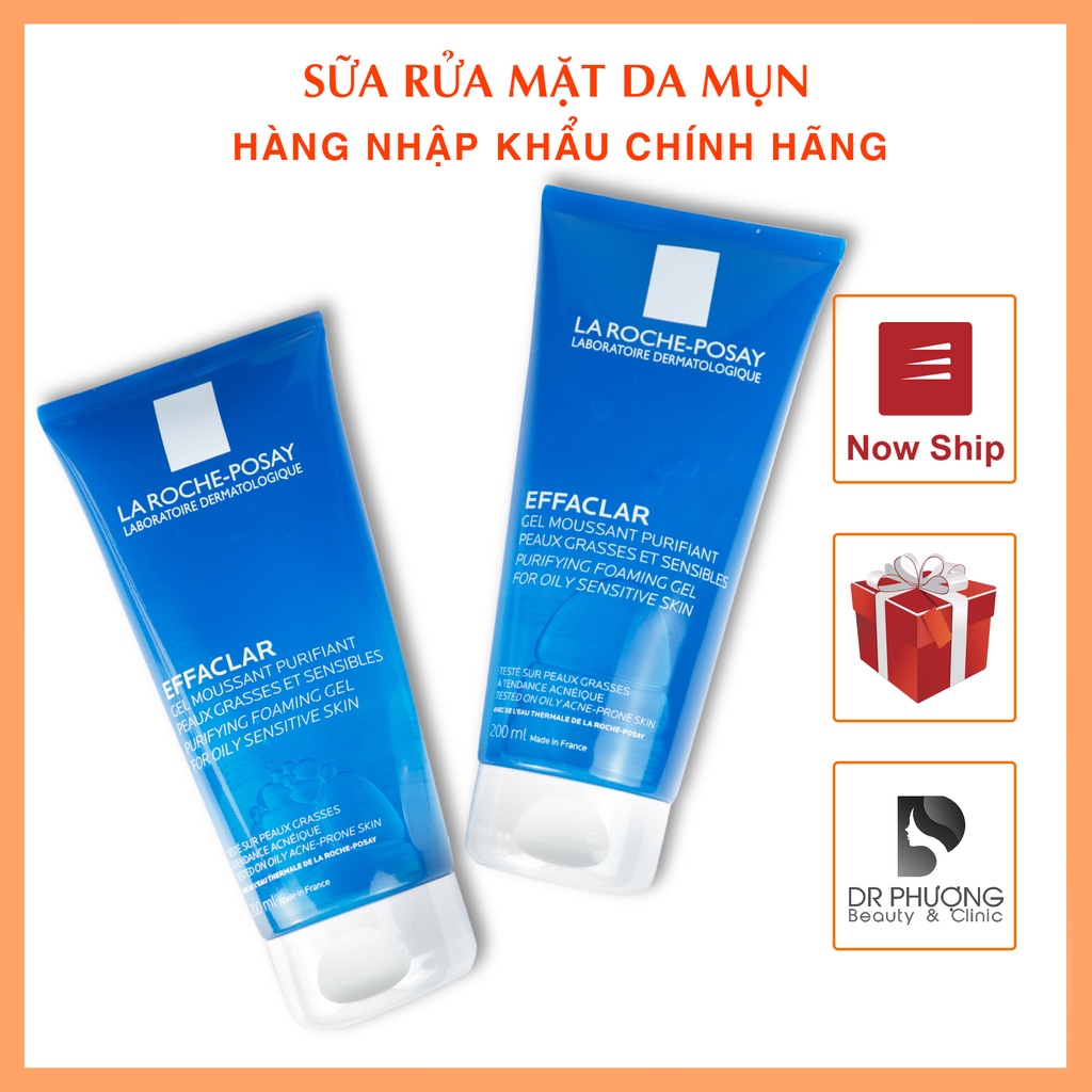 Sữa rửa mặt Laroche Posay Effaclar Cho Da Dầu Mụn, Nhạy cảm - Hàng Chính Hãng - Dược Mỹ Phẩm Bác Sĩ Mã Phượng