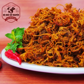 Thịt Bò Khô Tây Nguyên Thượng Hạng - Nguyên Chất 100% - Loại Sợi 200Gr