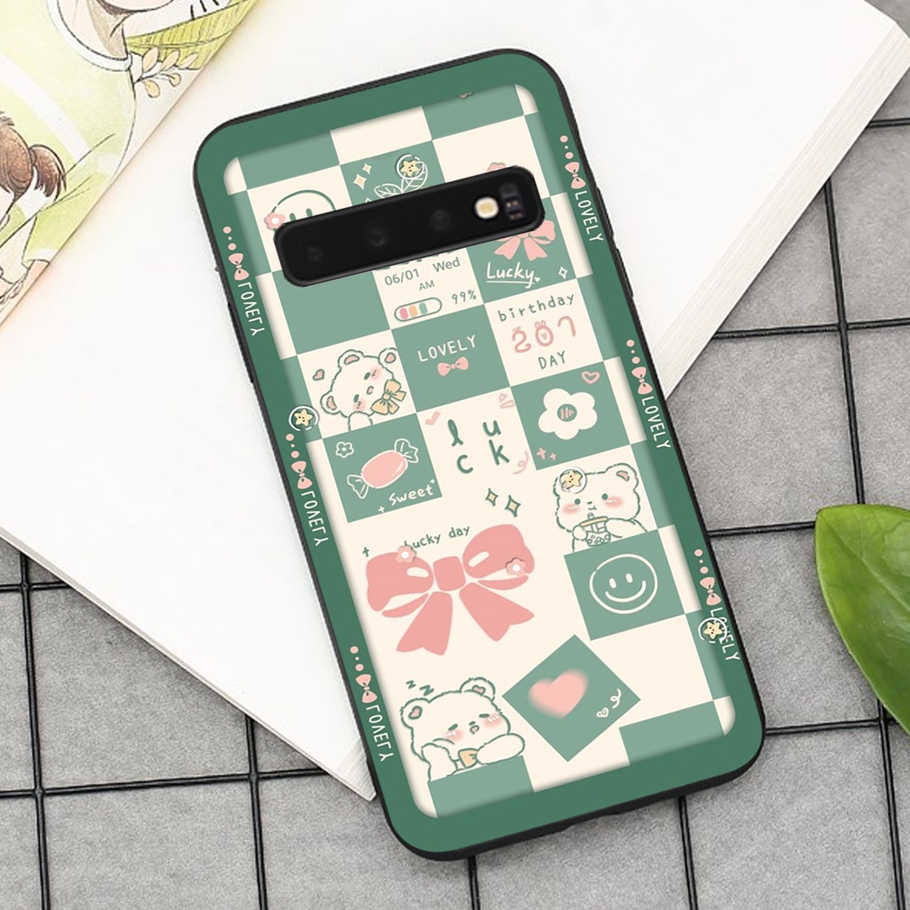 Ốp lưng Samsung Galaxy S10 / S10 PLUS / S10 5G in hình cao cấp mẫu kẻ caro,mikenbe@r siêu hot