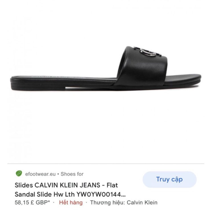 Dép Calvin Klein da thật