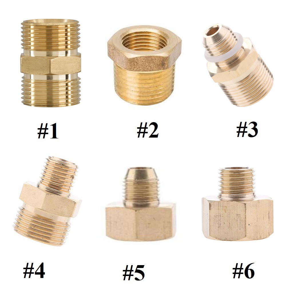 Khớp chuyển ren 22-14 bằng đồng các loại