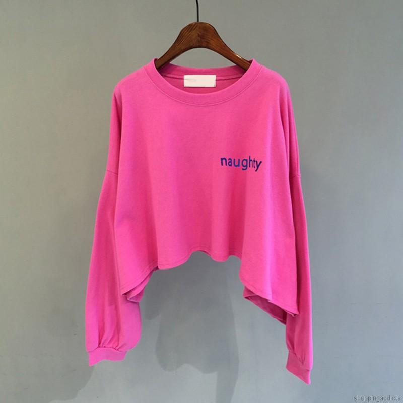 Áo Thun Sweater Cổ Tròn Phong Cách Trẻ Trung Thời Trang Mùa Thu Cho Nữ