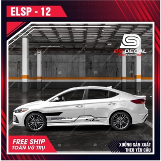 Tem dán xe ô tô huyndai elantra - 12, sticker trang trí xe ô tô, decal dán ô tô pvc chống nước - dsdecal