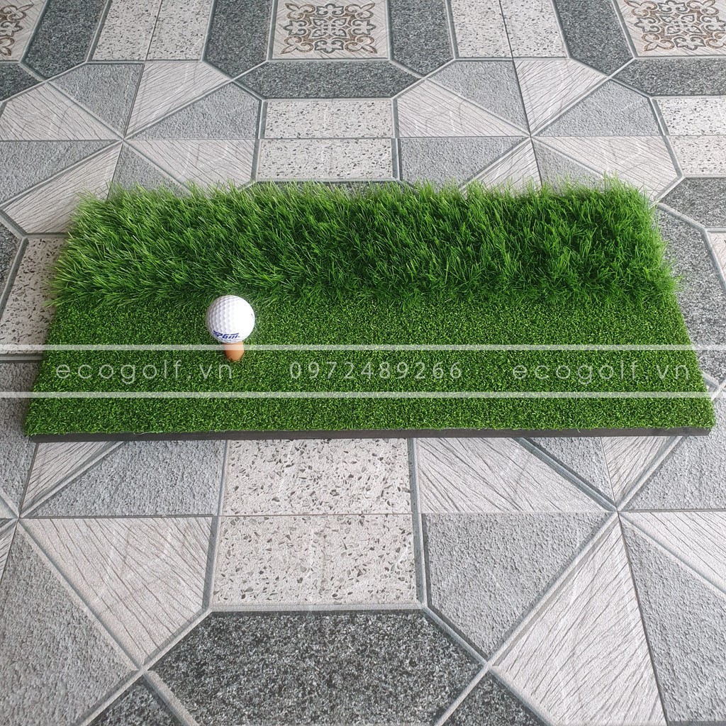 Thảm tập swing golf Mini [30cm x 60cm]: Kèm Tee cao su, Cao cấp