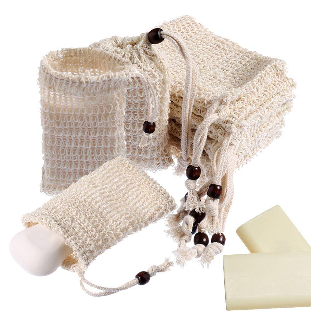 OCEANMAP Bộ 5 Túi Lưới Đựng Xà Phòng Chống Trượt Có Dây Rút Tiện Dụng