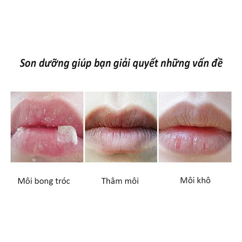 Son dưỡng môi IMAGES mềm mượt giảm thâm môi chiết xuất cam đỏ dưỡng môi nội địa Trung Chính Hãng Zentop