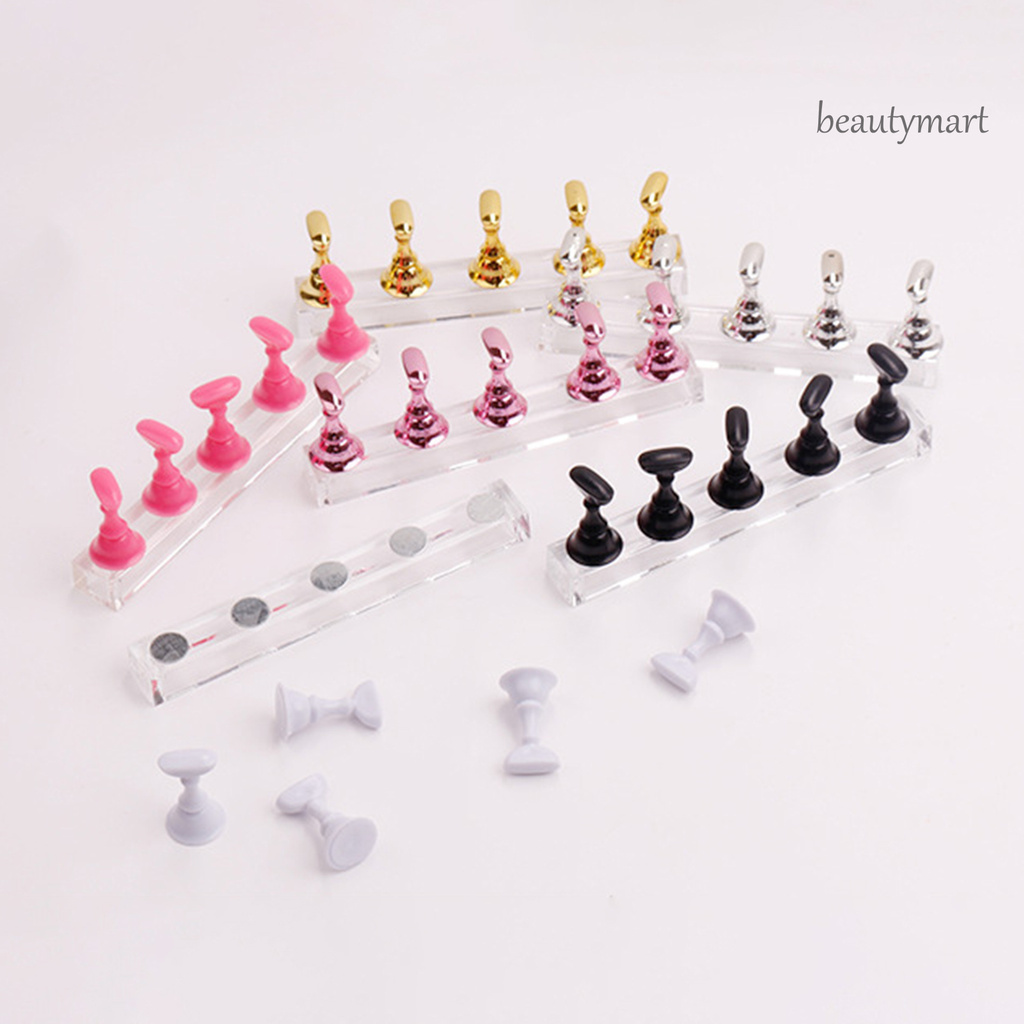 [Hàng mới về] Giá đỡ trưng bày móng tay thiết kế hình bàn cờ vua làm từ kim loại sử dụng tiện lợi