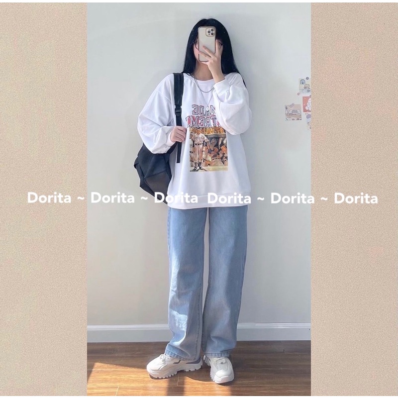 [Ảnh thậty/Video] Áo Sweater in hình, Áo Sweater nỉ da cá Hàn Quốc | BigBuy360 - bigbuy360.vn