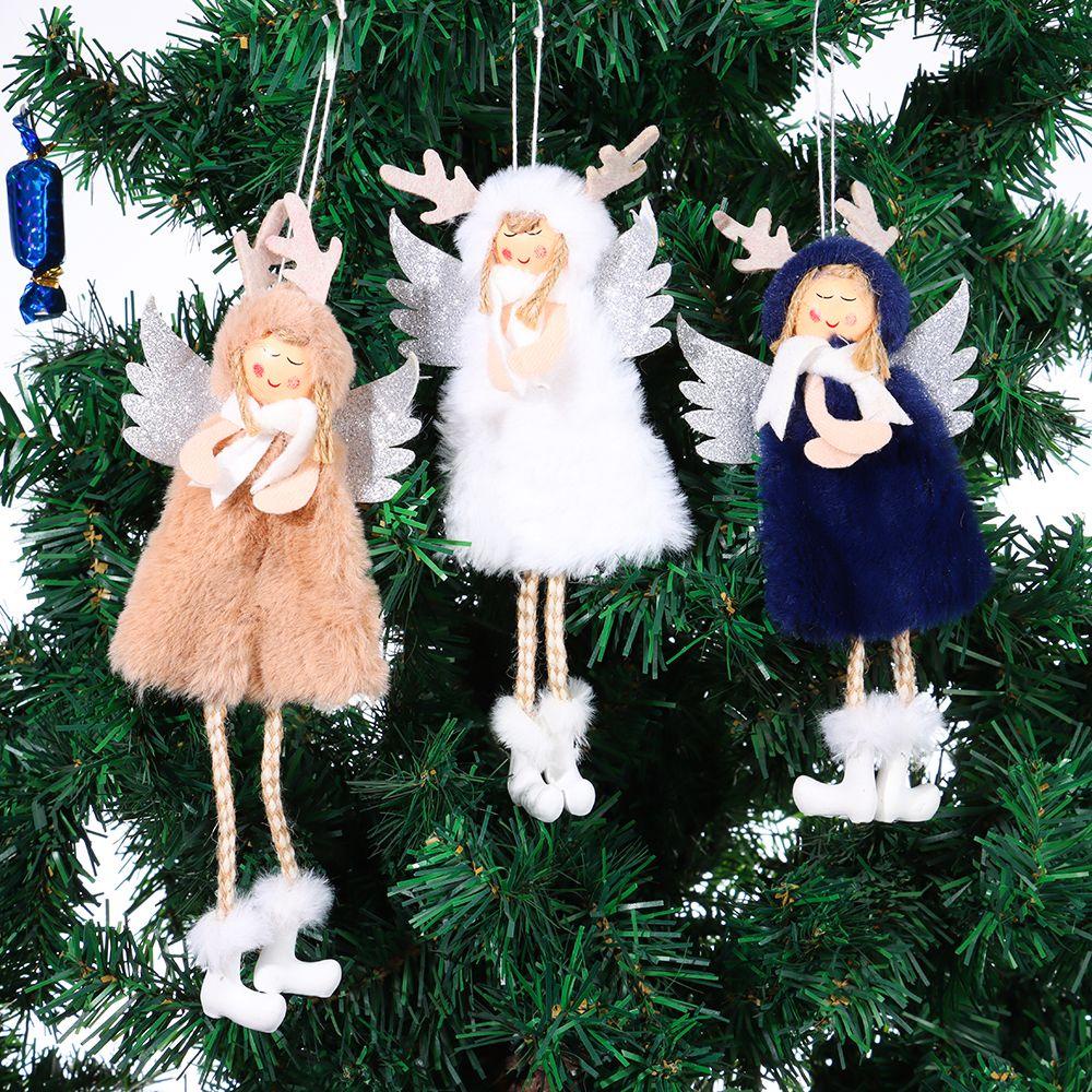 CONOPERY Phụ Kiện Treo Trang Trí Cây Thông Giáng Sinh Hình Thiên Thần Dễ Thương DIY
