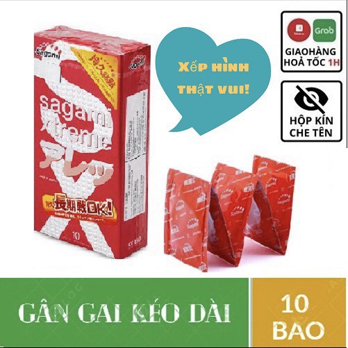 BAO CAO SU SAGAMI XTREME FEEL LONG [ CHÍNH HÃNG 100%] KÉO DÀI - SIÊU MỎNG - GÂN GAI - HÀNG CHÍNH HÃNG TỪ NHẬT BẢN