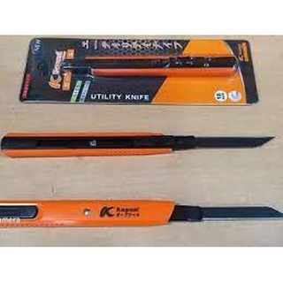 Dao Rọc Giấy Vỏ Nhôm Trắng KAPUSI K-8748. TÍCH HỢP 5 LƯỠI. HÀNG CAO CẤP